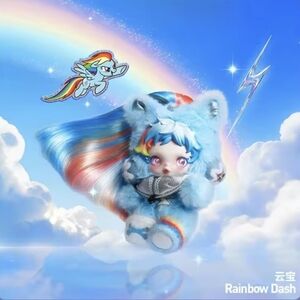 Skullpanda My Little Pony Series Plush Pendant  "Raunbow Dash"